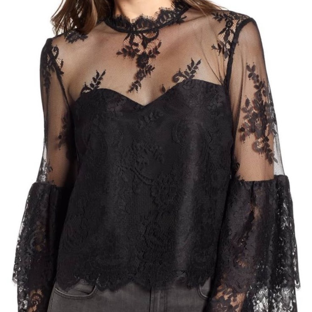 Cupcakes and Cashmere Bell sleeve top